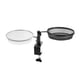thumbnail image 1 of Comedero para pájaros de terraza, bandeja de malla desmontable con bebedero, comedero para pájaros con barandilla de terraza y soporte de metal para balcón o cerca de jardín., 1 of 8