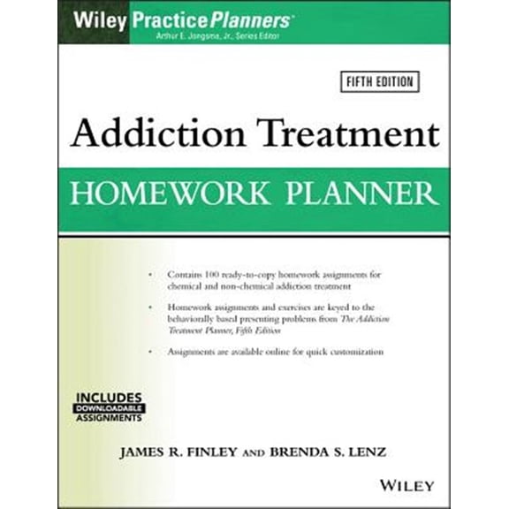 Pre-Owned Addiction Treatment Homework Planner