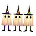 thumbnail image 2 of 3 piezas de fantasmas colgantes para exteriores, luces de fantasmas que iluminan las decoraciones de Halloween, fantasma brillante para porche, patio,, 2 of 8