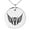 Silver, variant on Stainless Steel Greek Mythology Pegasus Engraved Small Medallion Circle Charm Pendant Necklace