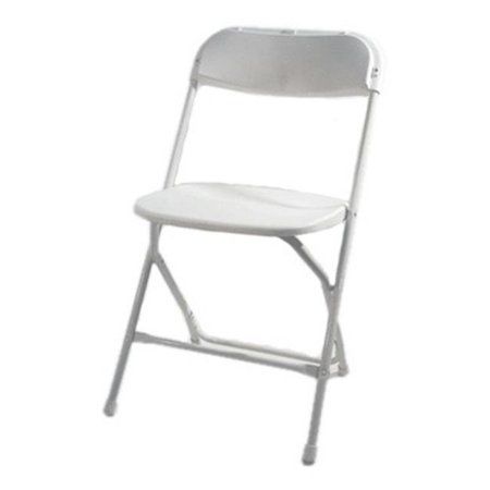 Commerical Seating Products Poly White Folding Chairs
