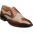 thumbnail image 1 of Men's Stacy Adams Harrison Spectator Shoe Cognac Multi Buffalo Leather/Linen 14 M, 1 of 6