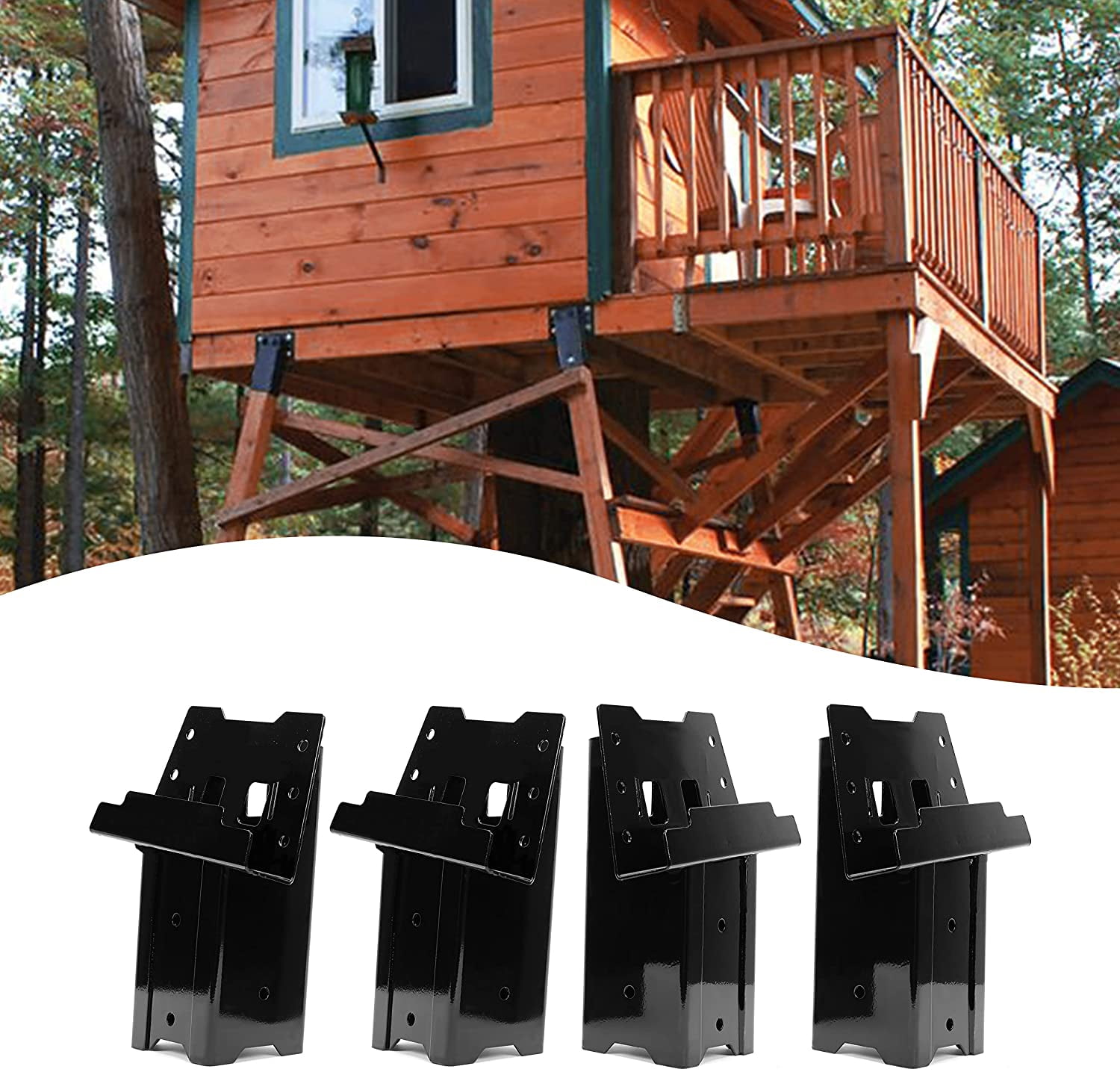 Details about   4X4 Steel Hunting Blinds Post Platform Brackets Elevate Tree Houses Deck Outdoor 