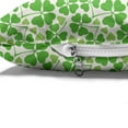 thumbnail image 4 of Irish Pet Bed, Gaelic Nature Garden Theme Spring Clovers with Hearts Freshness, Chew Resistant Pad for Dogs and Cats Cushion with Removable Cover, 24" x 39", Lime Green Pistachio, by Ambesonne, 4 of 4