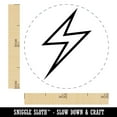 thumbnail image 2 of Lightning Bolt Thunderbolt Outline Self-Inking Rubber Stamp Ink Stamper - UV Ink - Mini 1/2 Inch, 2 of 7