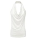 thumbnail image 1 of Blusa sexy con cuello drapeado y espalda descubierta, sin mangas, para mujer - Material de poliéster, adecuada para llevar de forma informal y en la oficina, 1 of 2