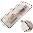 thumbnail image 2 of SKYSONIC 2'X6' Vintage Easter Scene Runner Rug with Rubber Backing, Chickens in Love Non Slip Entryway Rug Runner Washable Soft Area Rug Carpet for Hallway Bedroom Kitchen Decor, 2 of 6