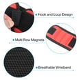 thumbnail image 4 of REGALWOVEN Rows Magnetic Wristband, Magnetic Wrist Band Tool Belt Holder Red 2, 4 of 6