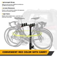 thumbnail image 7 of Arksen 3 Bike Rack Hitch Mount Swing Down Bicycle Carrier Foldable Rack With Anti-Rattle Hitch-Tightener Fit Cars, Trucks, SUV's and minivans with a 2" Hitch Receiver, 7 of 7