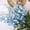 Blue, variant on 5pcs 37 Inch Artificial Iris Flowers, Real Touch Faux Iris Stems, Fake Flowers for Outdoor Cemetery Grave Decor, Wedding Holding Bouquet, Table Centerpieces