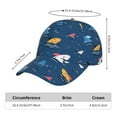 thumbnail image 2 of Sikiie Colorful Ocean Shark Unisex Vintage Washed Unstructured Baseball Cap Soft Cap Adjustable Unisex Baseball Hat Dad Hat, 2 of 6