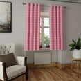 thumbnail image 2 of Ambesonne Floral Grommet Curtain, Big Small Flower Motifs, 50" x 63", Pink Teal White, 2 of 6