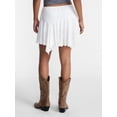 thumbnail image 3 of No Boundaries Asymmetrical Mini Lace Skirt, Women's XXS-XXL, 3 of 6