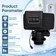 5600SXT Water Softener Control Head, 110V Water Softener System Filter Control Head, Electronic Water Softener Valve, Inlet/Outlet DN25, Complete Accessories