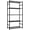 Black, variant on Storage Shelves - 5-Tier Metal Storage Shelves with Wall Anchoring Kit & Leveling Feet, Sturdy Steel Shelf Organizer for Kitchen, Laundry Room, Bathroom, 23.6" x 13.7" x 59", Silver