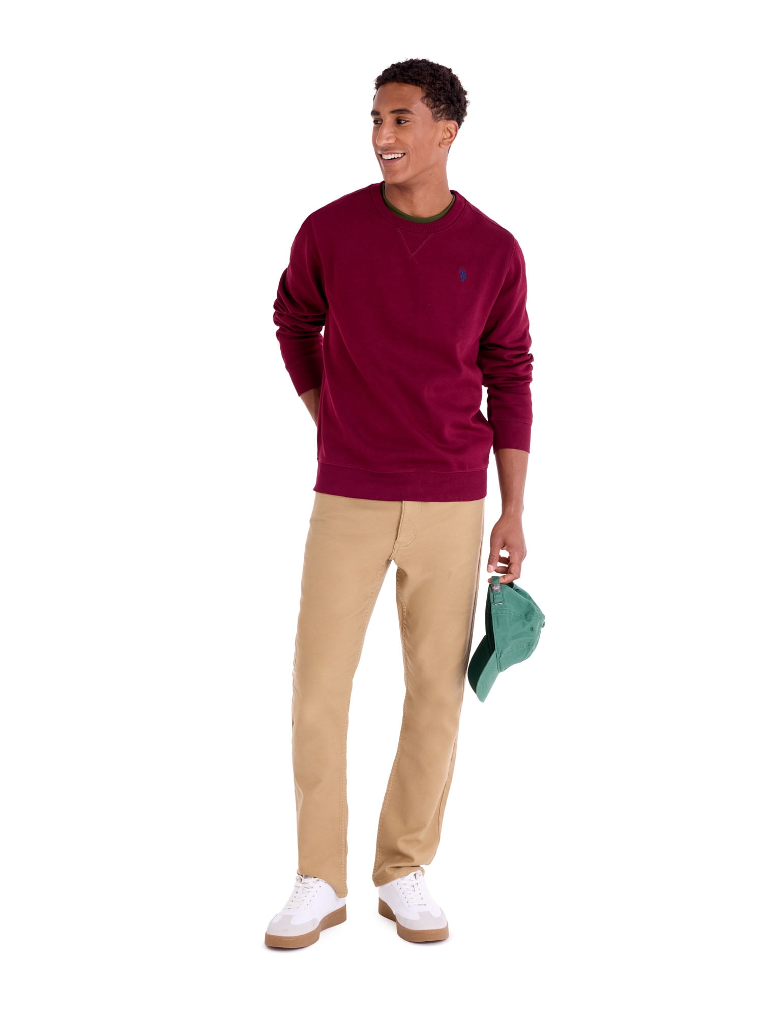 U.S. Polo Assn. Men's Crewneck Fleece Sweatshirt