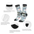 thumbnail image 3 of Rocae Swan Princess On Lake for Girls Boys Crew Socks,Children's Socks, Kids Socks, Toddler Socks: Daily Wear with Kids School Uniform, 3 of 5