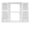001 White, variant on Mid America Open Louver Vinyl Shutters (1 Pair)
