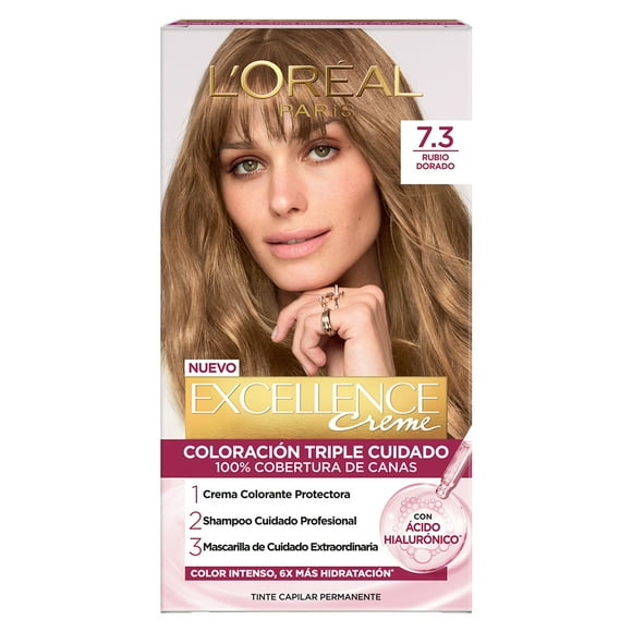 Tinte para cabello L'Oréal Imédia Excellence creme 7.3 rubio dorado