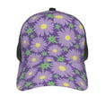 thumbnail image 3 of Lsque Daisies Flowers Printed Trucker Hat - Baseball Cap for Men Women - Breathable Mesh Side, Adjustable Fit - for Casual Wear, 3 of 7