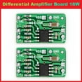 thumbnail image 1 of 2PCS Differential Amplifier Board 18W Digital Class D/ NS4110B Voltage 6-14V Audio Amplifier,2 x Amplifier,Green, 1 of 6