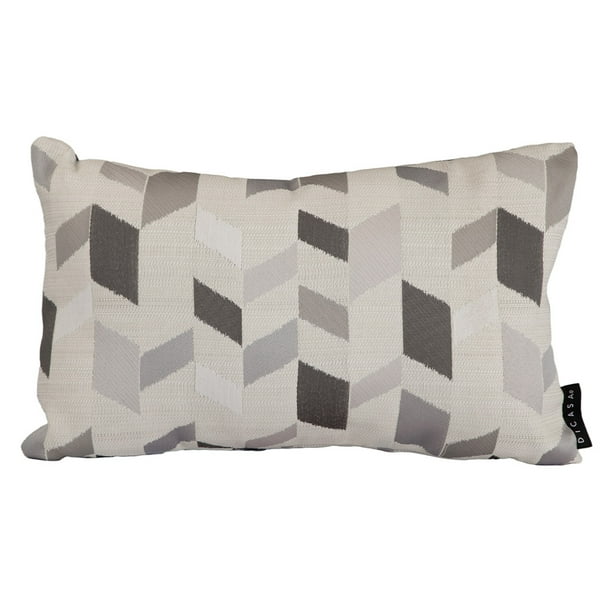 Cojin Riñonera Decorativa Rectangular Magic Plata