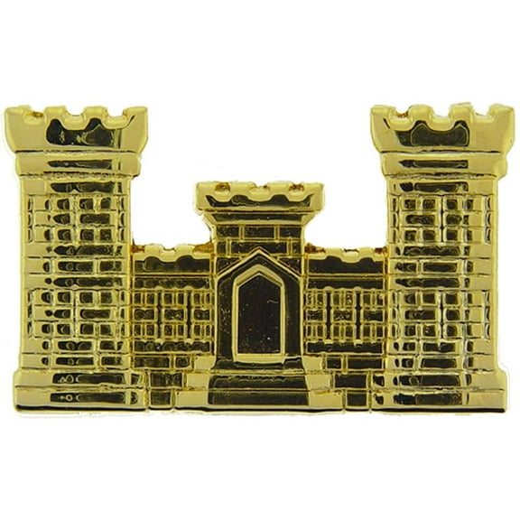 Eagle Emblems P14868 Pin - Army, Engineer, Gold - 1.125 in.