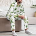 thumbnail image 7 of Salouo St Patrick's Day3 Print Button-Front Long Sleeve Pajama Set for Men, Soft 2Pjs Men's Long Sleeve Sleepwear-Medium, 7 of 7