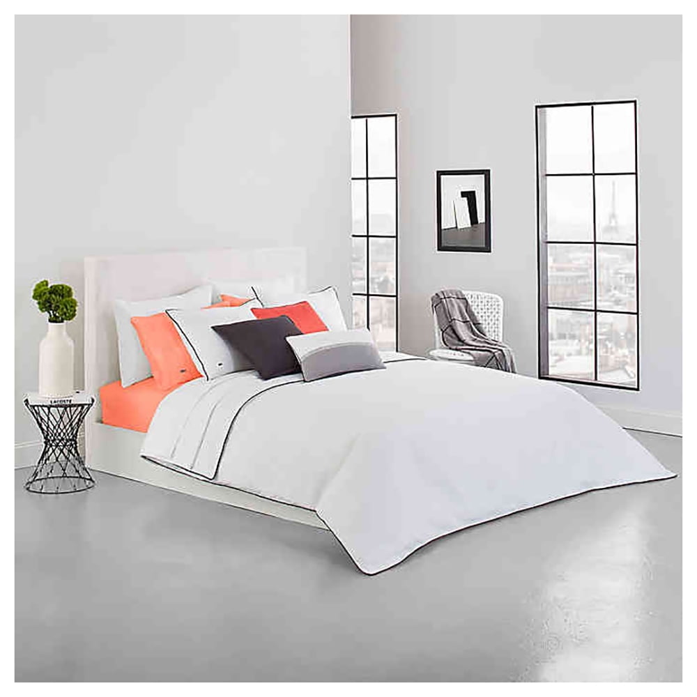 bh legering melodi Lacoste Gorbio Full/Queen Duvet Set in White - Walmart.com