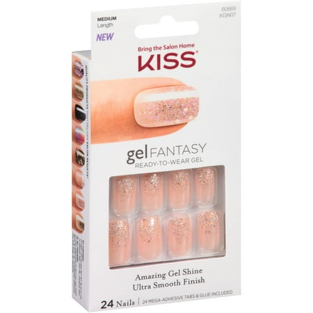 rush gel hour nail kiss length fantasy pc kit medium