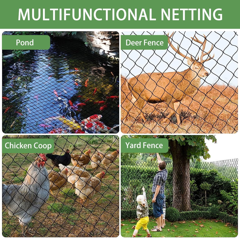 Alpacasso Garden Netting,7 x 100 Feet Reusable Chicken Wire for Plants Fruit Trees Vegetables Against Birds, Deer and Other Animals