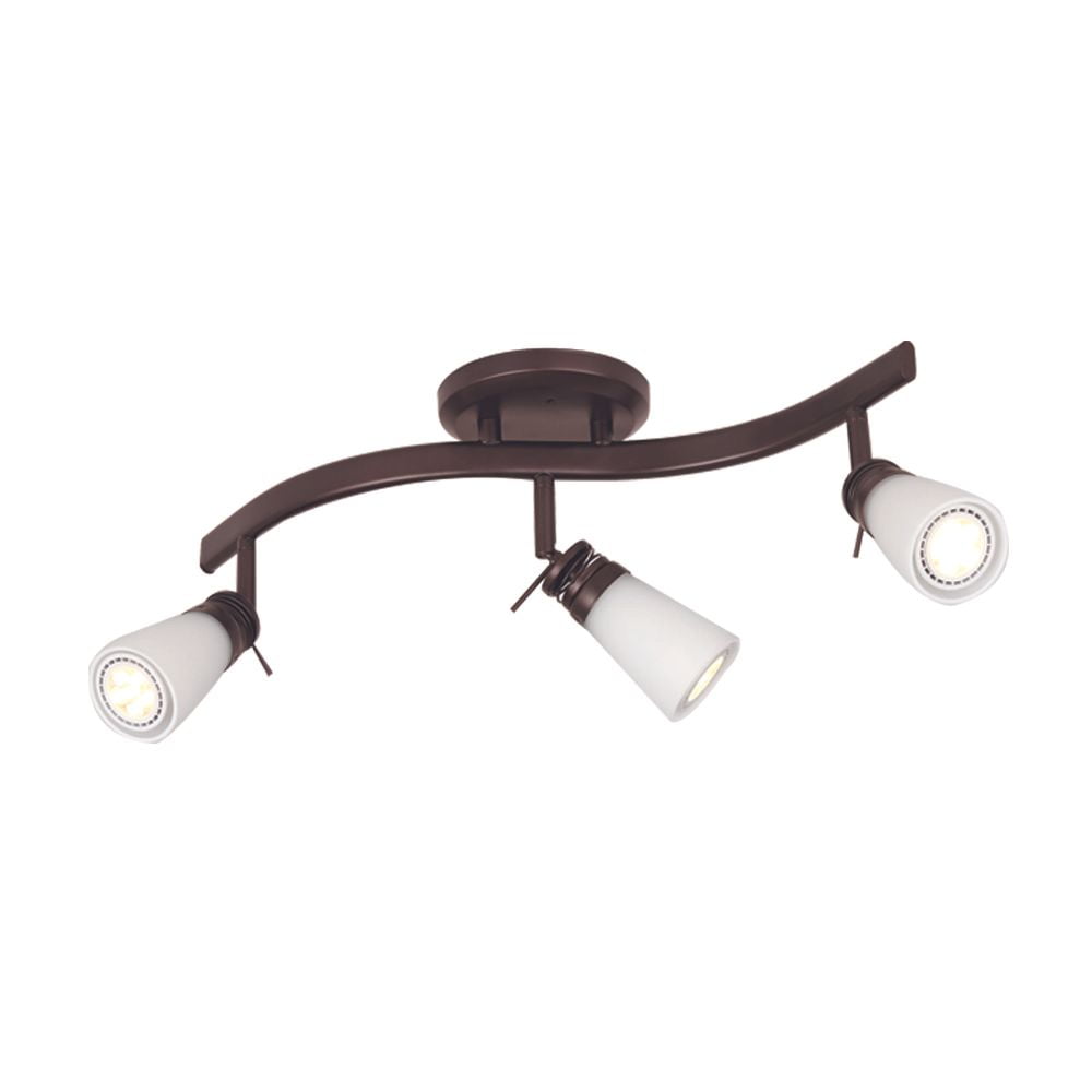 Mainstays 3-Light Traditional Track Light Bronze, No Bulb Included