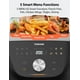 thumbnail image 3 of Freidora de aire Toshiba 7.7QT, tamaño familiar para comidas rápidas y fáciles, 12 menús preestablecidos y función Menu-IQ, precisión de 1°F, 90% menos grasa, asas de doble cara, fácil de transportar, 3 of 5