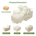 thumbnail image 2 of 67 Cloud Couch, White Modern Sectional Couch for Living Room, L-Shaped Corduroy Boneless Sofa with Deep Seat, 1 Ottoman, Right-Facing Chaise, 2 of 7