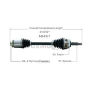 CV Axle Shaft Fits select: 1997-2004 MITSUBISHI DIAMANTE