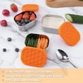 thumbnail image 3 of Stainless Steel Snack Containers for Kids Easy Open Leak Proof Small Food Containers with Silicone Lids Lunch Box 3Pcs, 3 of 5