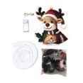 thumbnail image 2 of 47.24Inch Glowing Christmas Door Hanger Reindeer Design Glowing Christmas Door Hanger Light Decoration With Pine Cone And Holly Accents For Mantel And Holiday Display, 2 of 5