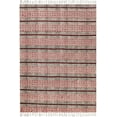 thumbnail image 1 of Casavani Dhurrie en Coton Indien Kilim Extérieur, Rouge 4x4 Pieds, 1 of 5