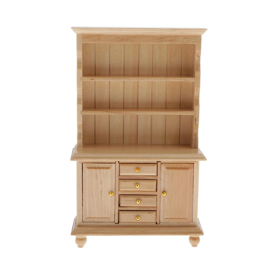 1/12 Dollhouse Miniature Furniture Step Cabinet 3 Tier Organizer Step Case 