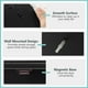 thumbnail image 5 of Mueble de baño montado en la pared COSTWAY con puertas dobles, negro, 5 of 9