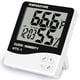 thumbnail image 1 of Termómetro Higrómetro Digital - Termohigrómetro de Interior Medidor de Temperatura y Humedad con Función Reloj y Alarma, 1 of 5