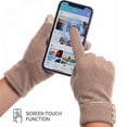 thumbnail image 2 of BadPiggies Women's Winter Warm Gloves with Sensitive Touch Screen Texting Fingers Fleece Lined Windproof Driving Gloves (Khaki), 2 of 7