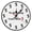 25*25cm, variant on Funny No Drinking Until After 5 Clock Novelty Silent Analog Non Ticking Round Wall Clock For Home Kitchen Living Room Bedroom Bedroom, 25*25cm