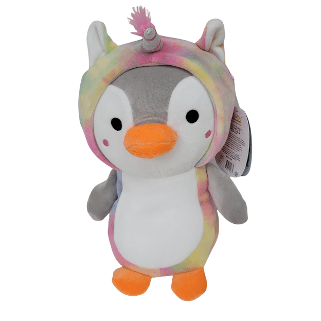 Squishmallows Hug Mees 12" Jen  Penguin unicorn soft plush toy Christmas pink 