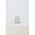 thumbnail image 5 of MAYEERTY Modern Plastic Chair Set of 4 Iron Tube Legs Dining Living Room Grey, 5 of 12