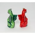 thumbnail image 5 of Ceramic Dragon Salt and Pepper Shakers Red Green 4" Gift, 5 of 5