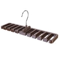 thumbnail image 1 of Tie Rack, Multilayer Tie Hanger, Belt Hanger Durable For Men Clothing Store Brown, 1 of 8