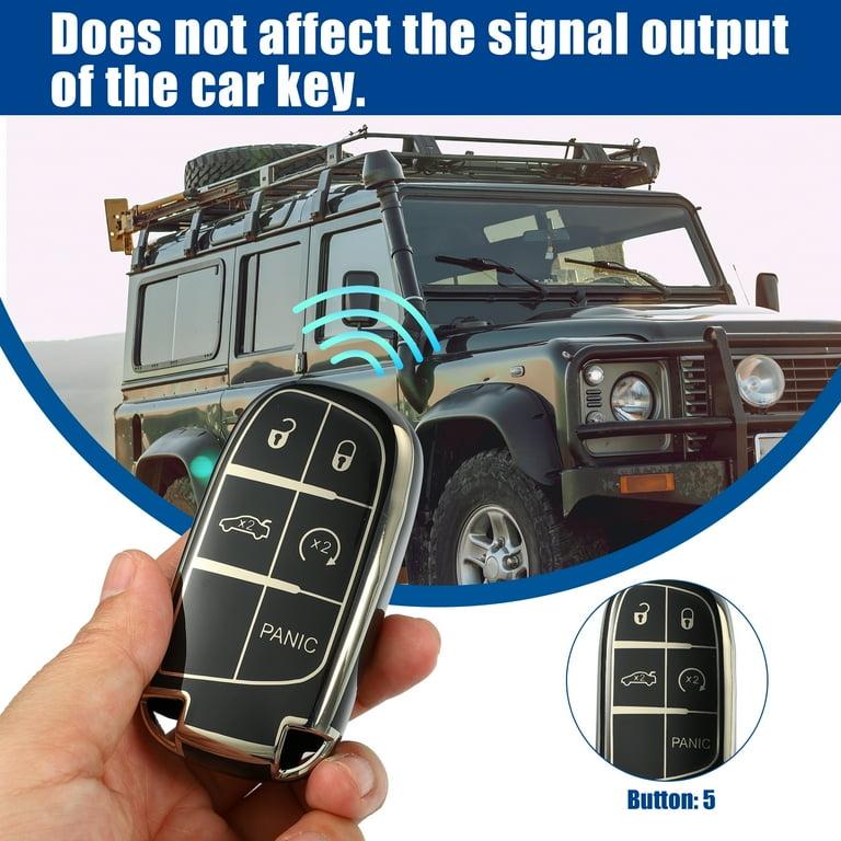 Replacement Key Fob Shell For Dodge Challenger Charger Durango Chrysler 300 - Keyless Entry Case