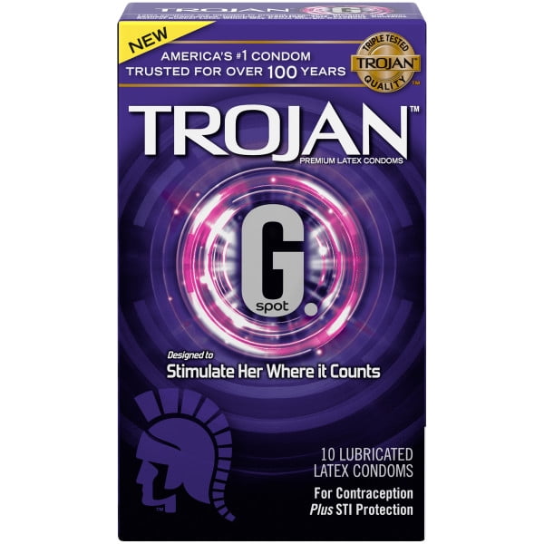 TROJAN G. Spot Premium Lubricated Condoms 10 ea(3pack)