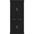 thumbnail image 2 of Renwick Freestanding 72.5'' Pantry Cabinet with Doors and Adjustable Shelves, Black, 2 of 9